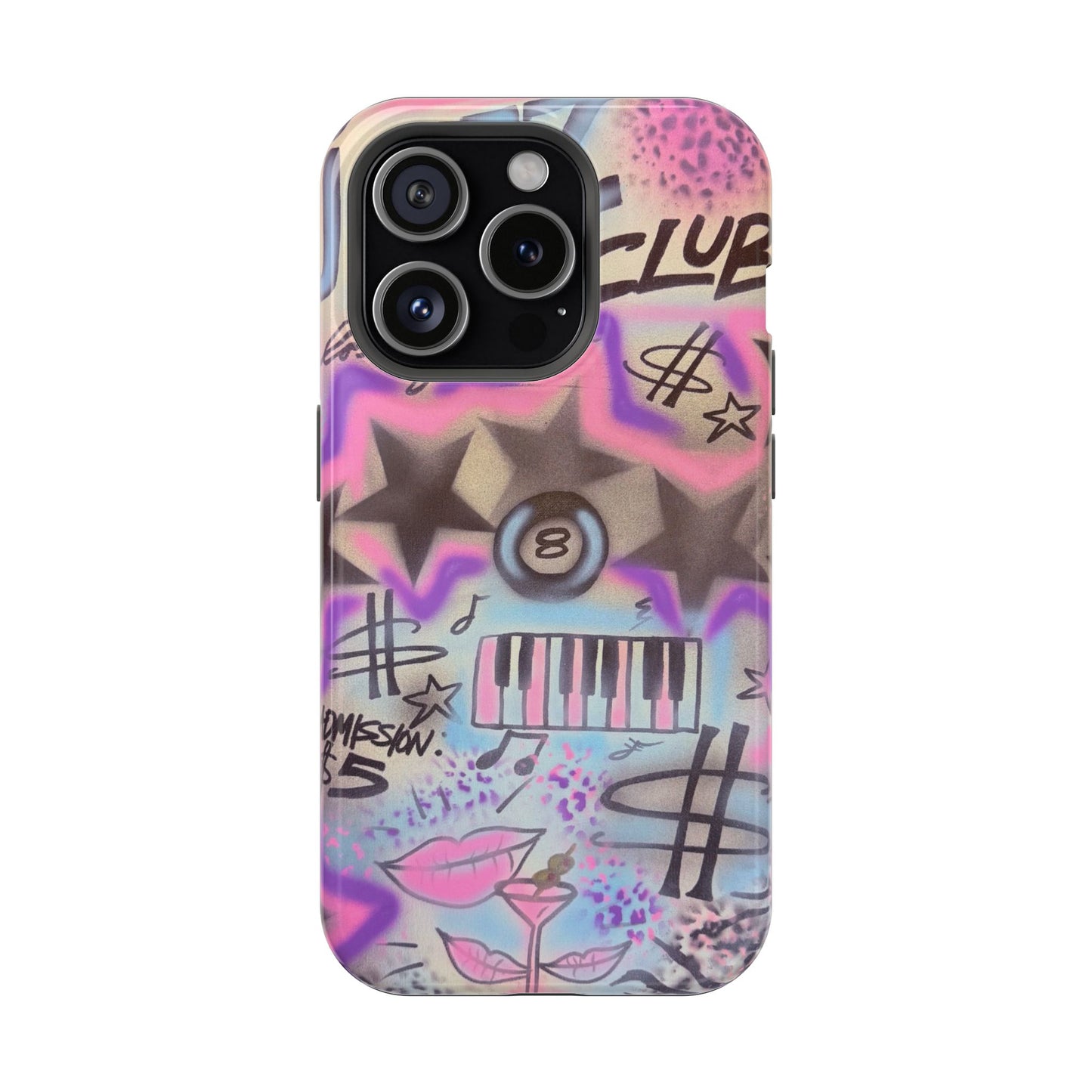 MagSafe "jazz club" airbrush iPhone case