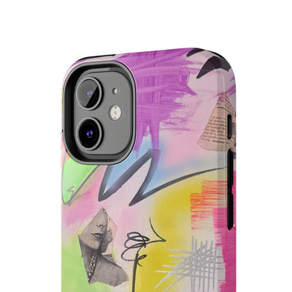 "pastel static" airbrush iPhone case