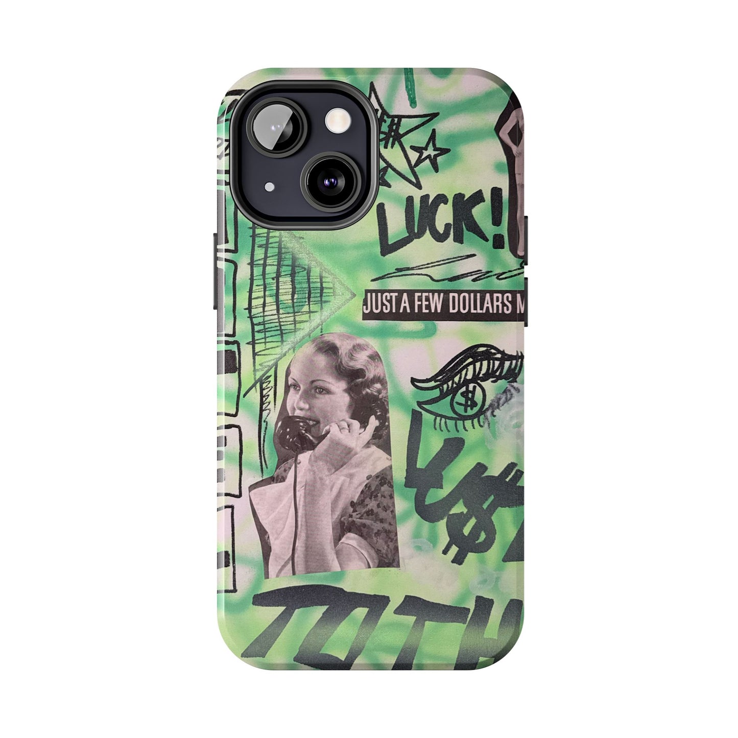 "lust over luck" airbrush iPhone case