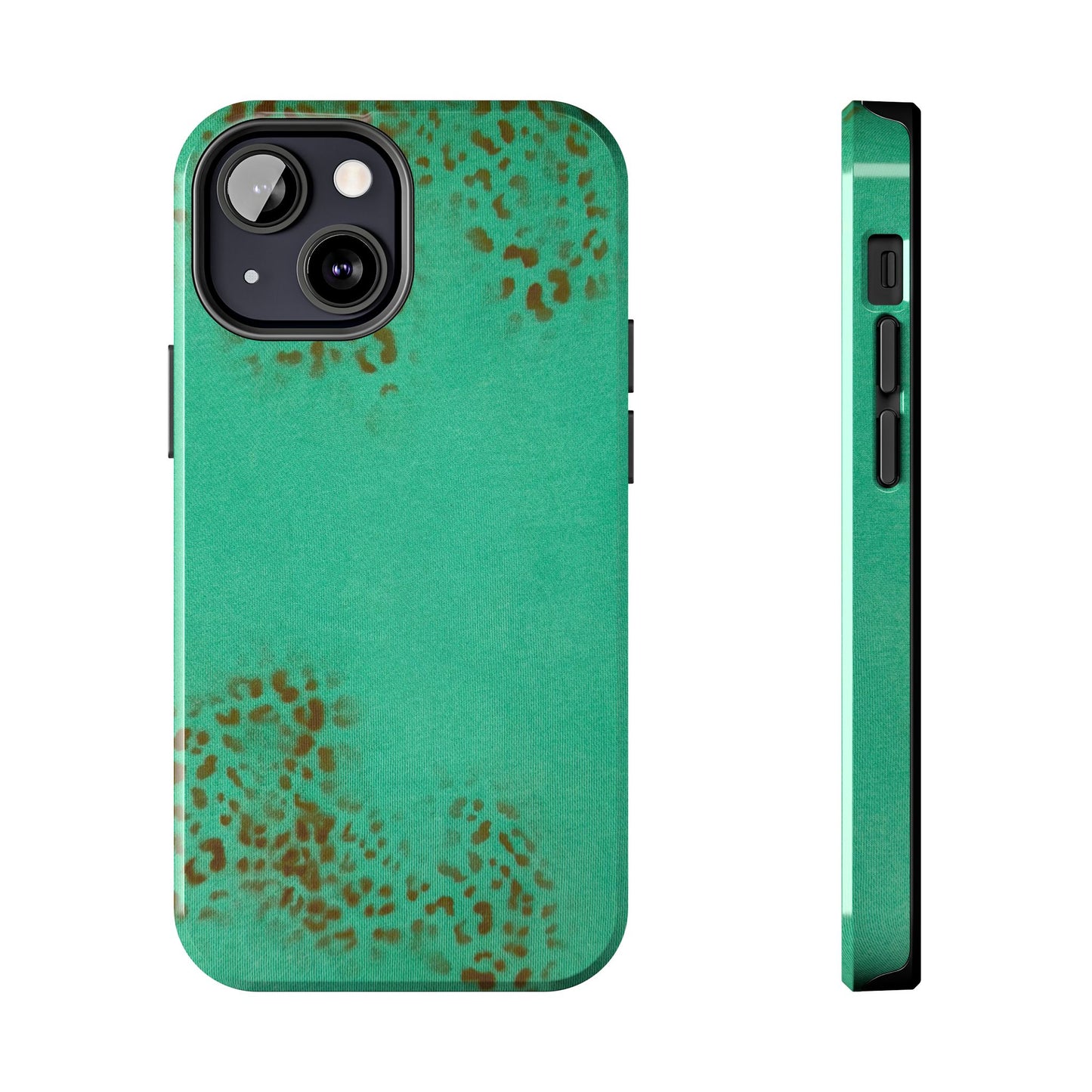 "teal cheetah" airbrush iPhone case