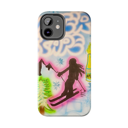"winter escape" airbrush iPhone case