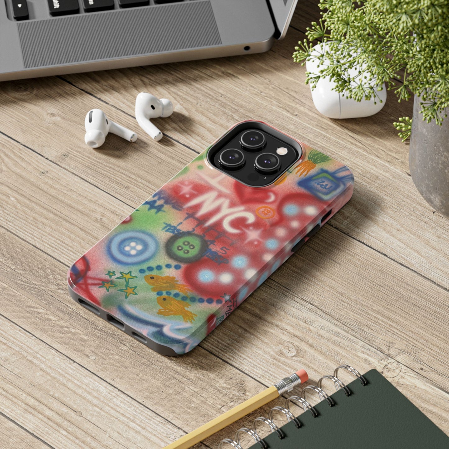 "i <3 NYC" airbrush iPhone case