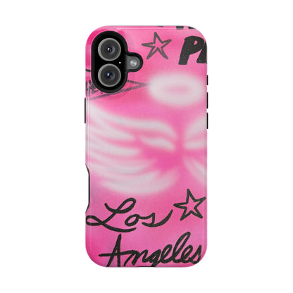 MagSafe "pinke Engelsflügel" Airbrush iPhone Hülle