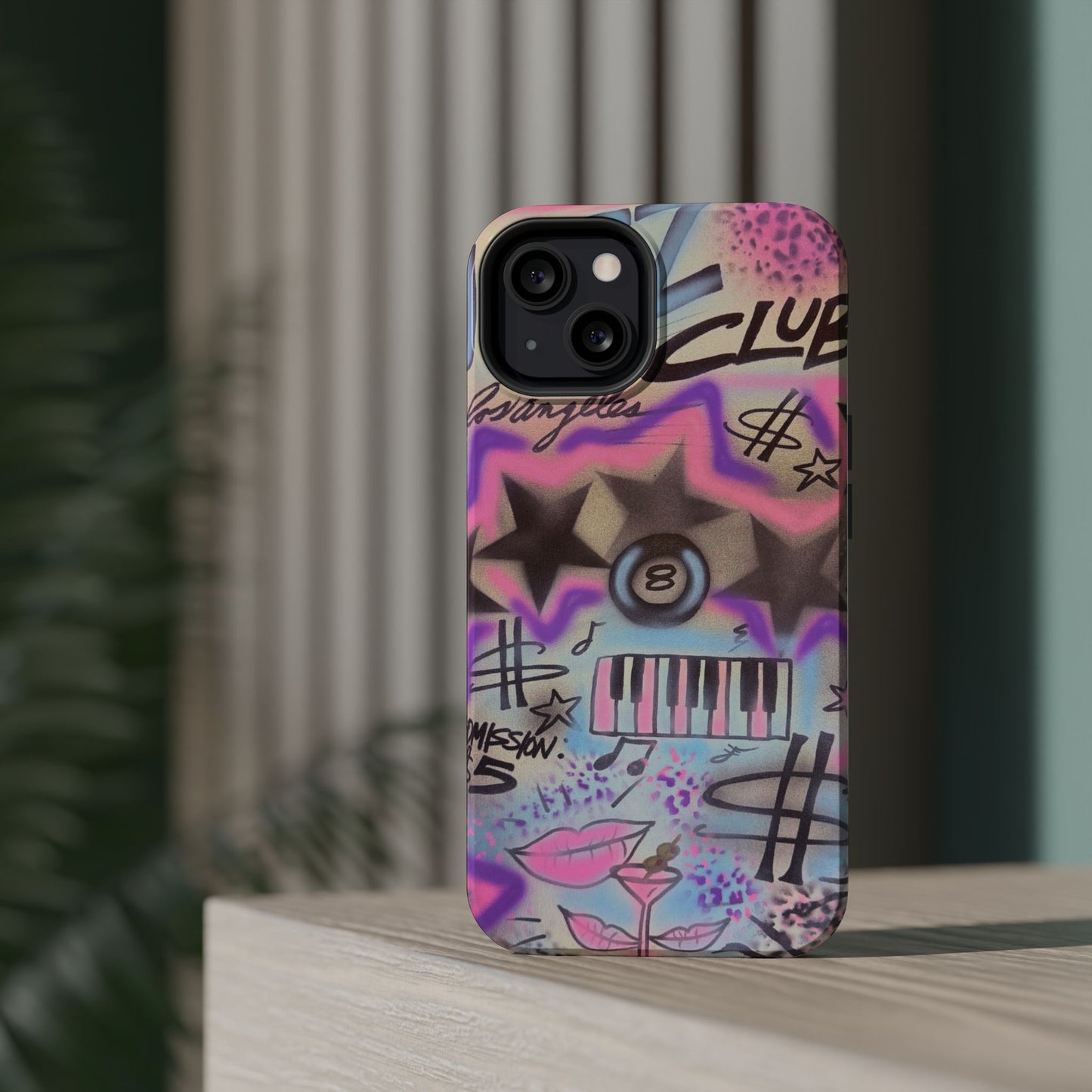 MagSafe "jazz club" airbrush iPhone case