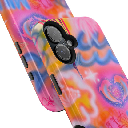 "mornings in malibu" MagSafe airbrush iPhone case