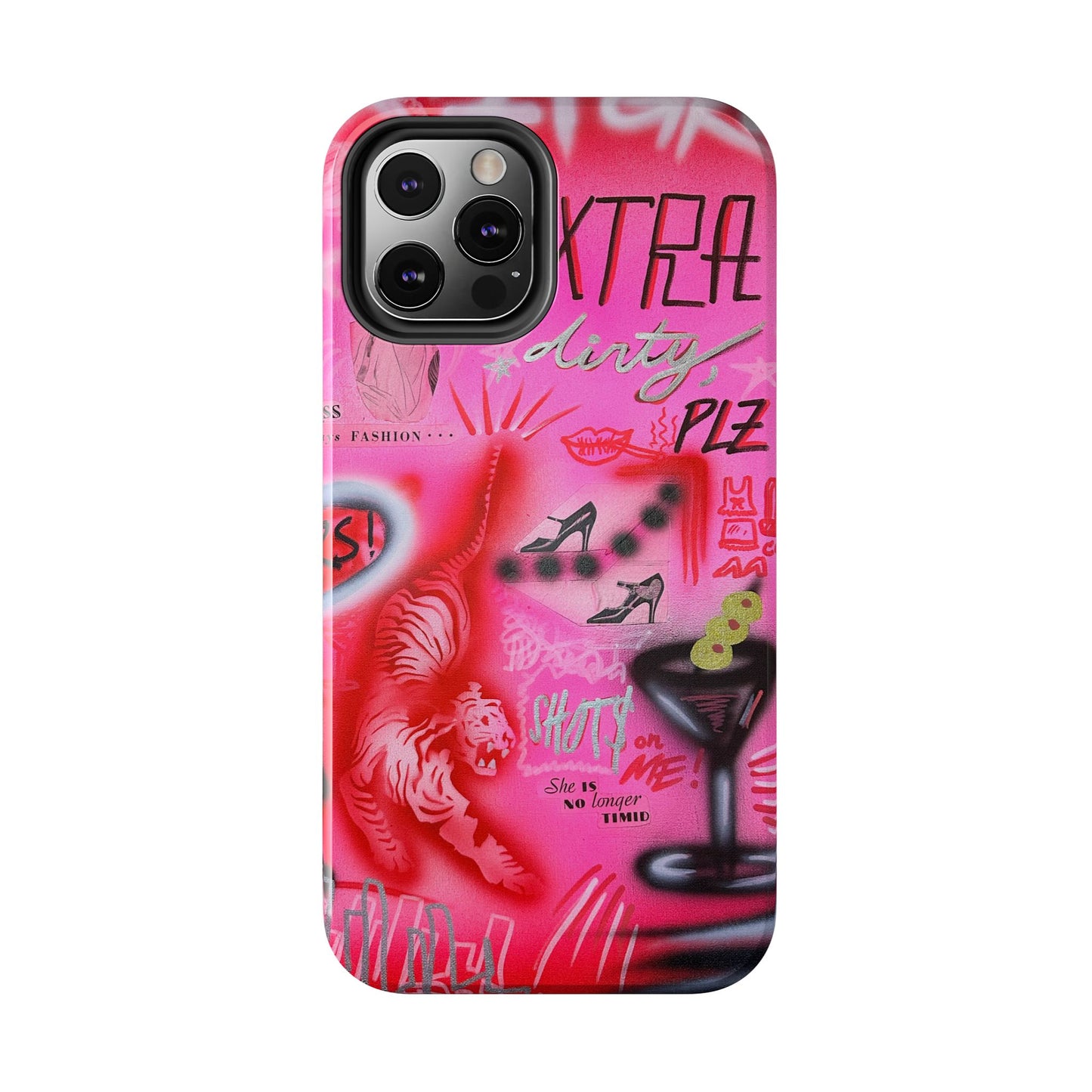 "extra dirty, plz!" airbrush iPhone case