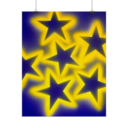 "cosmic crush" airbrush rolled print