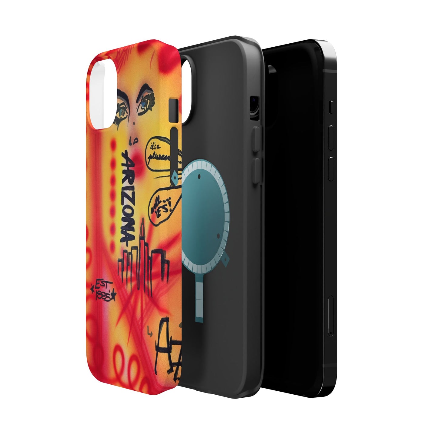 MagSafe "tempe, az" airbrush iPhone case