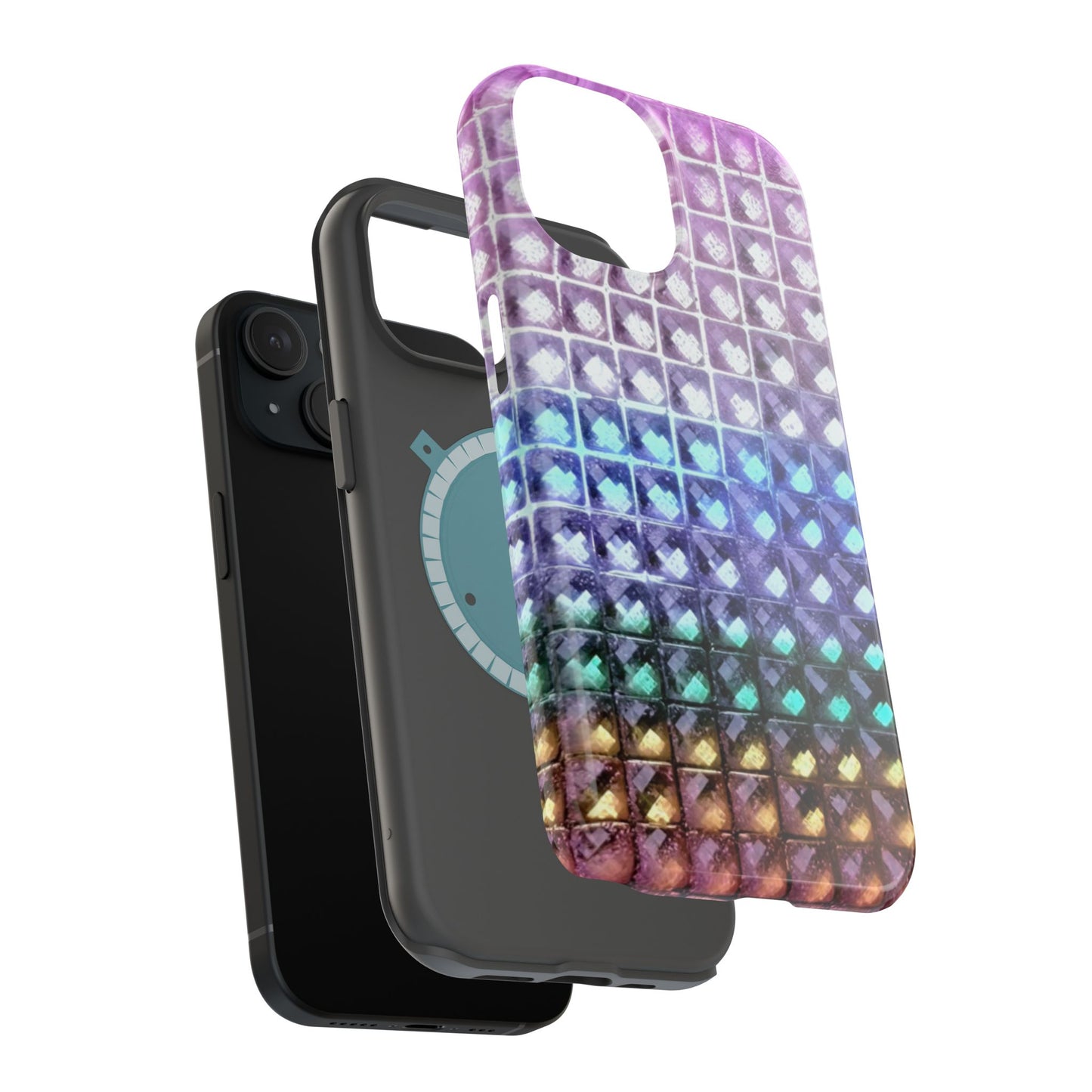 MagSafe "multicolor studs" airbrush iPhone case