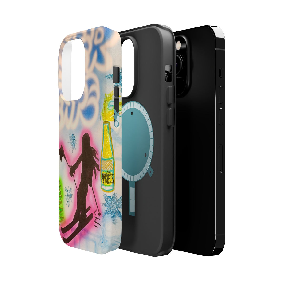 MagSafe "winter escape" airbrush iPhone case