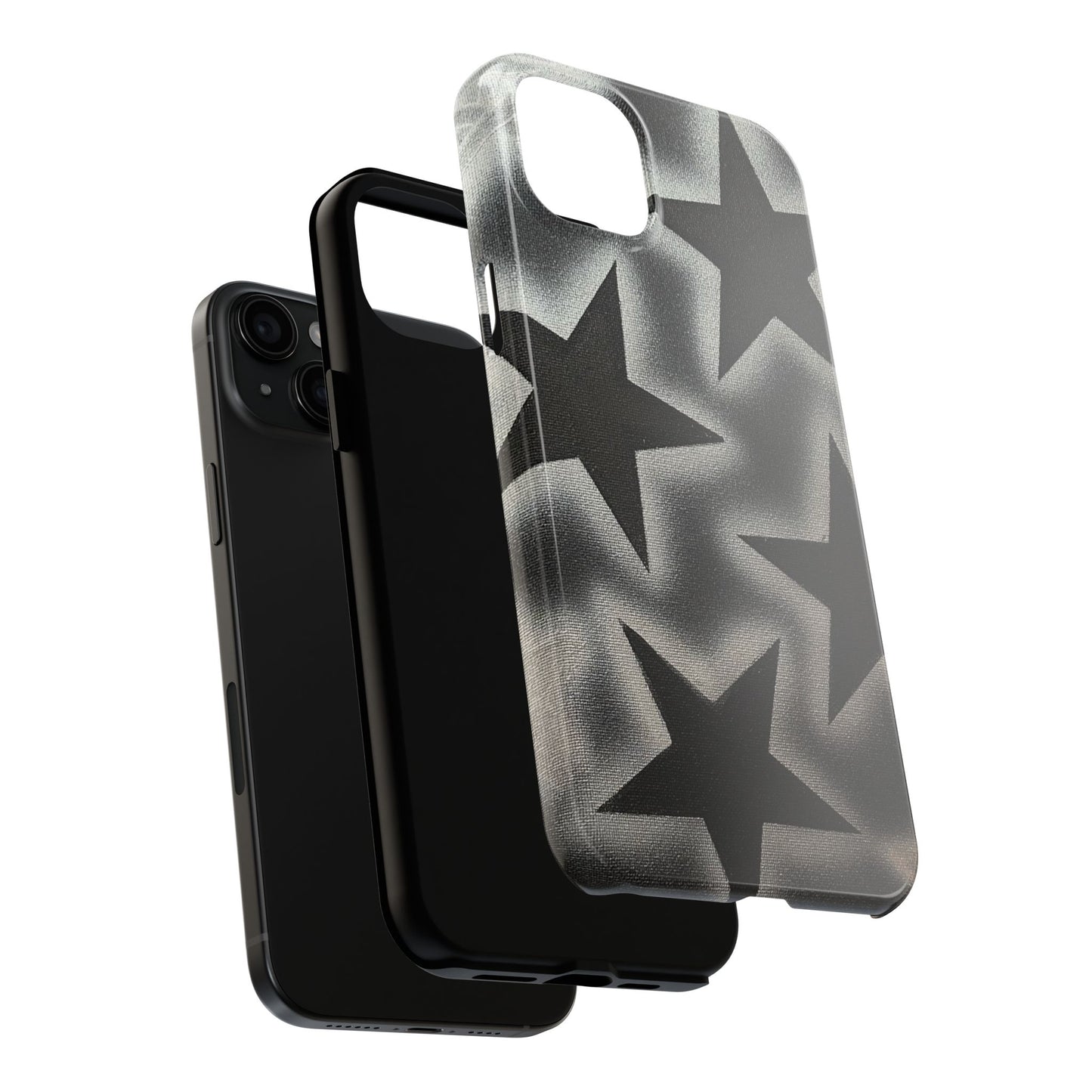 "chrome stars" airbrush iPhone case