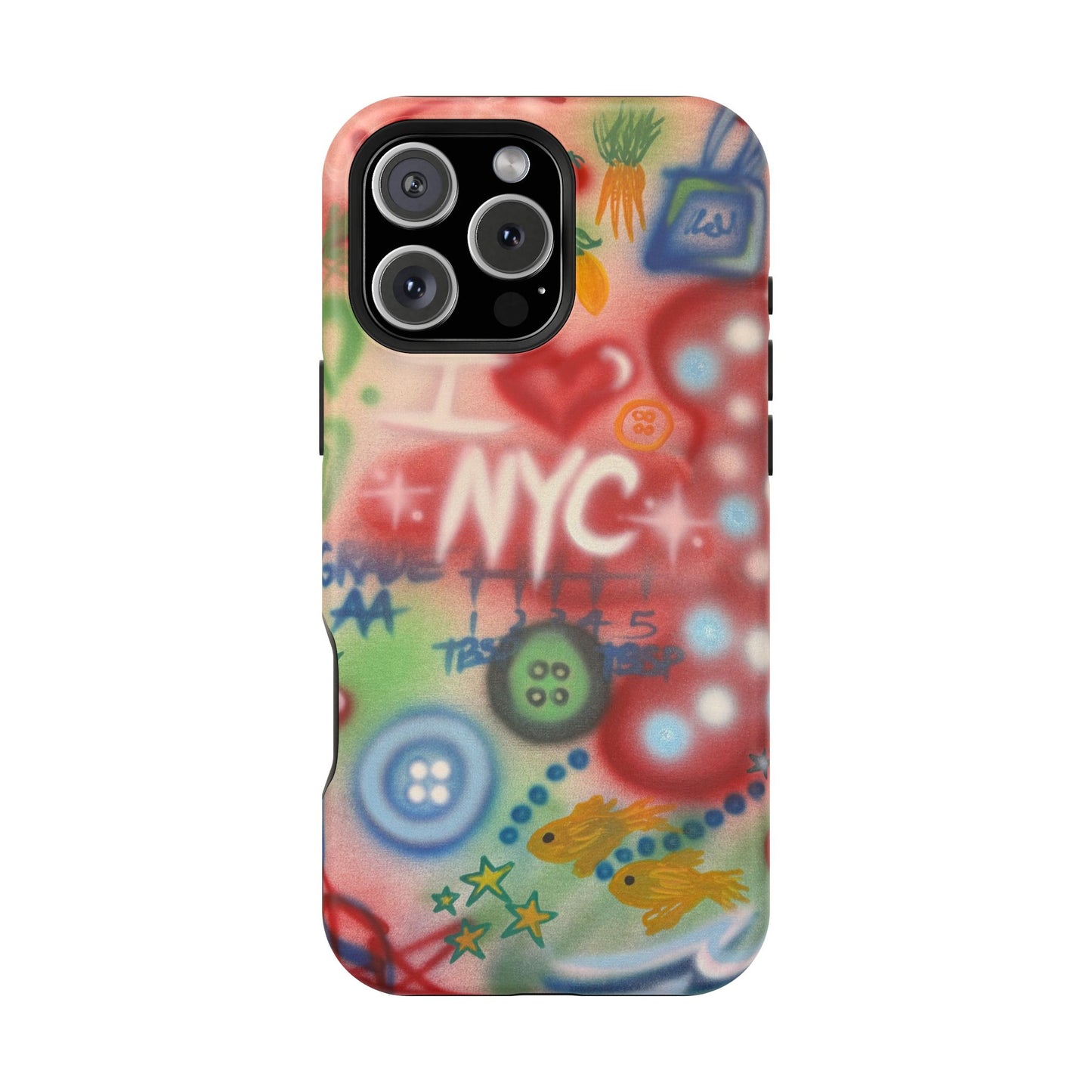 MagSafe "i <3 NYC" airbrush iPhone case
