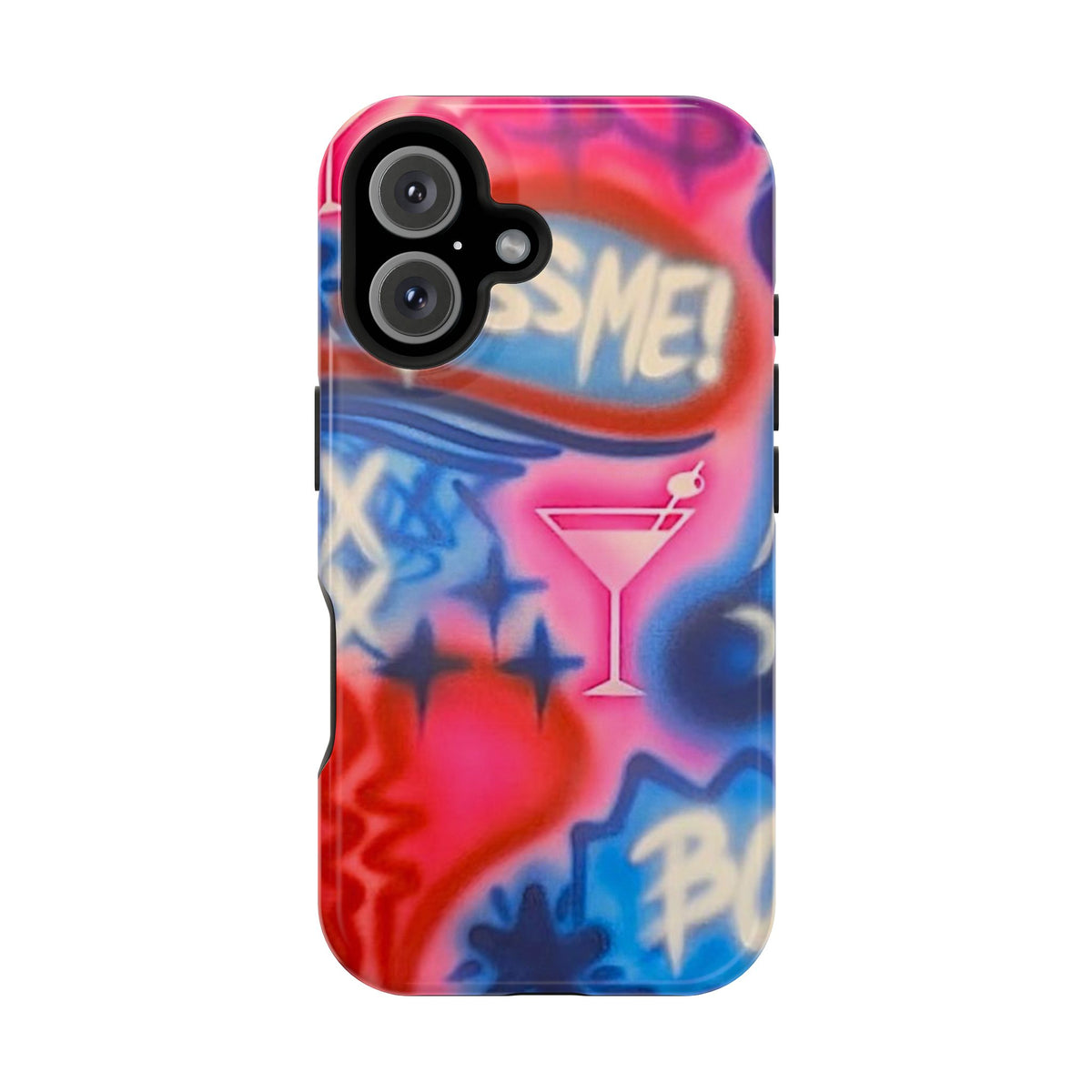 MagSafe "kiss me pt. 2" Airbrush iPhone Hülle