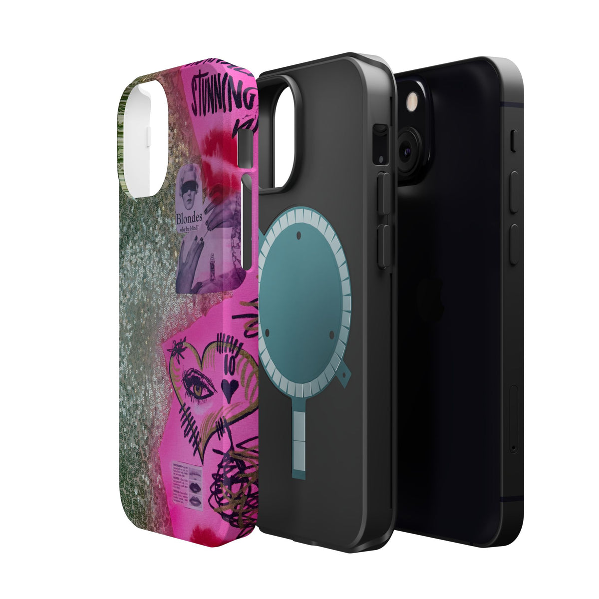 MagSafe "glitter gloss" airbrush iPhone case