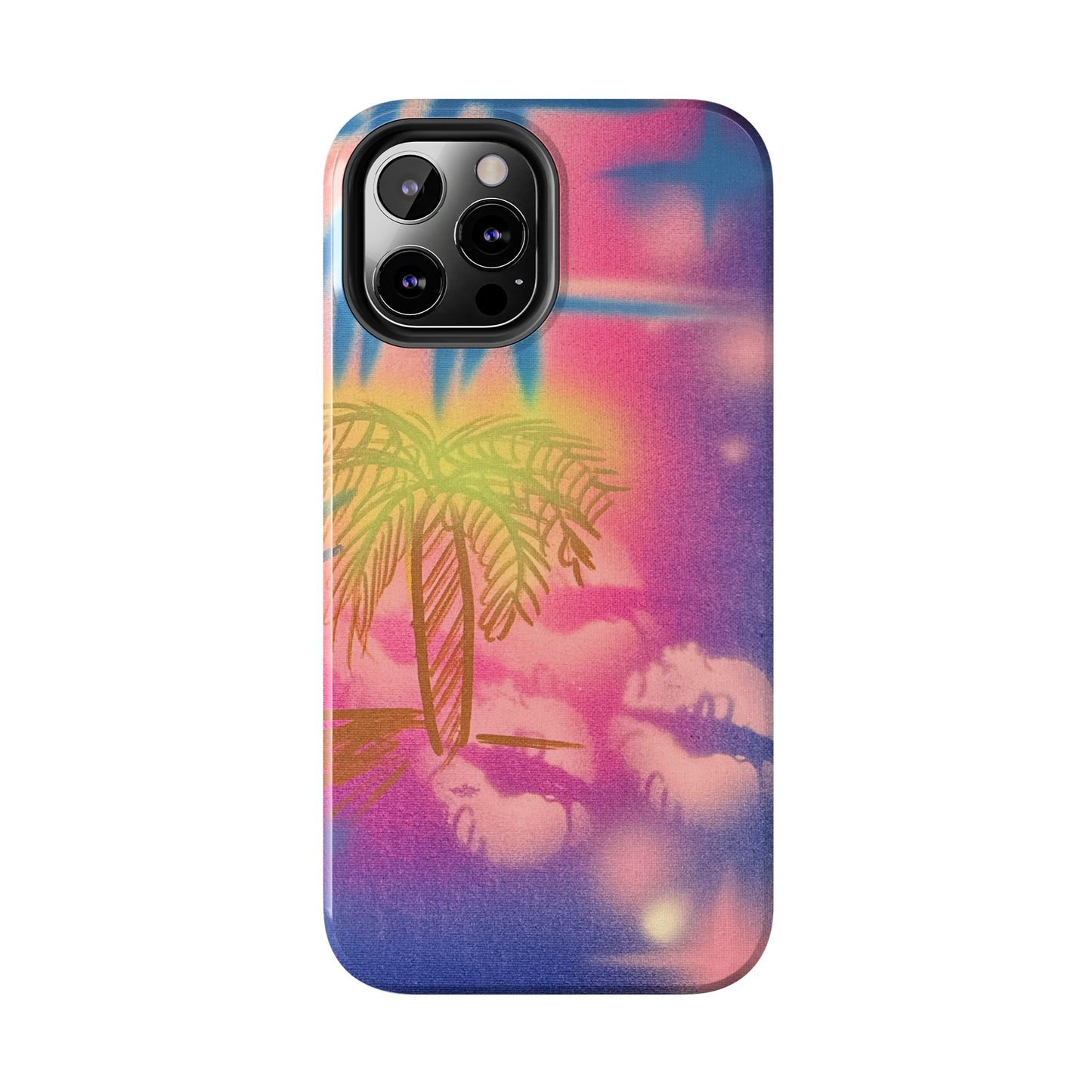 "glowy night" airbrush iPhone case