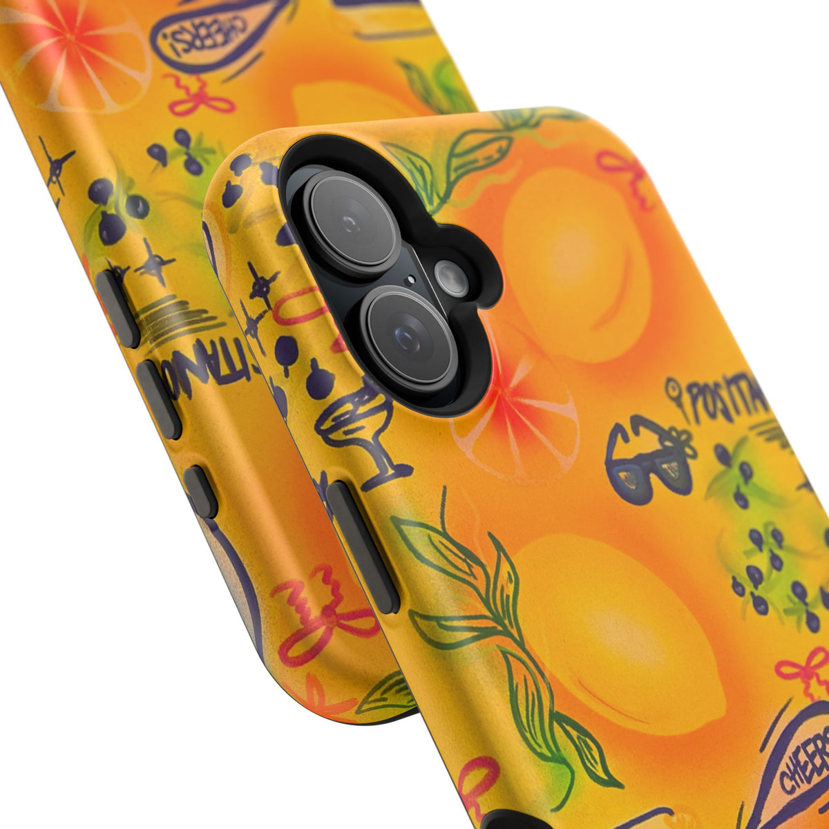 MagSafe Airbrush iPhone Hülle „citrus coastline“