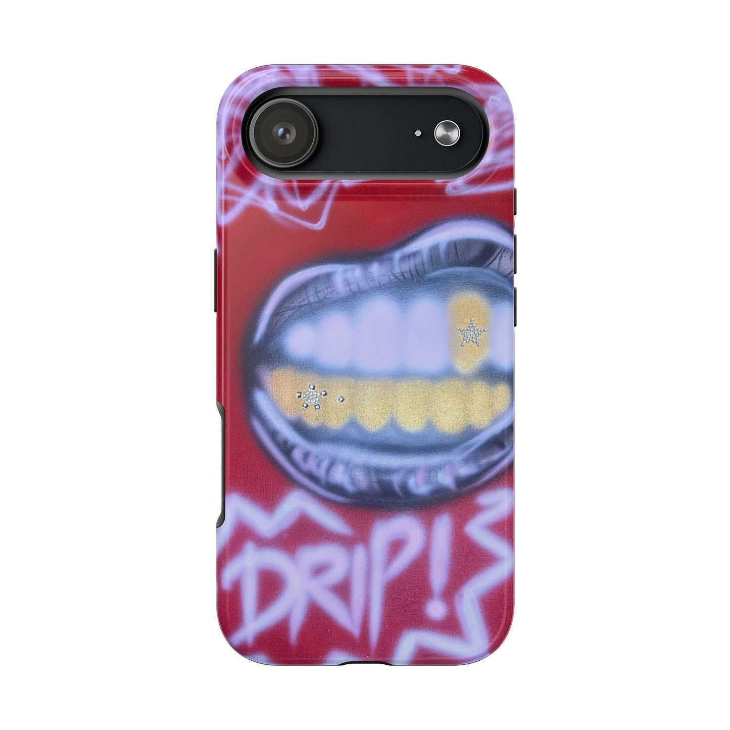 "tooth drip" airbrush iPhone case