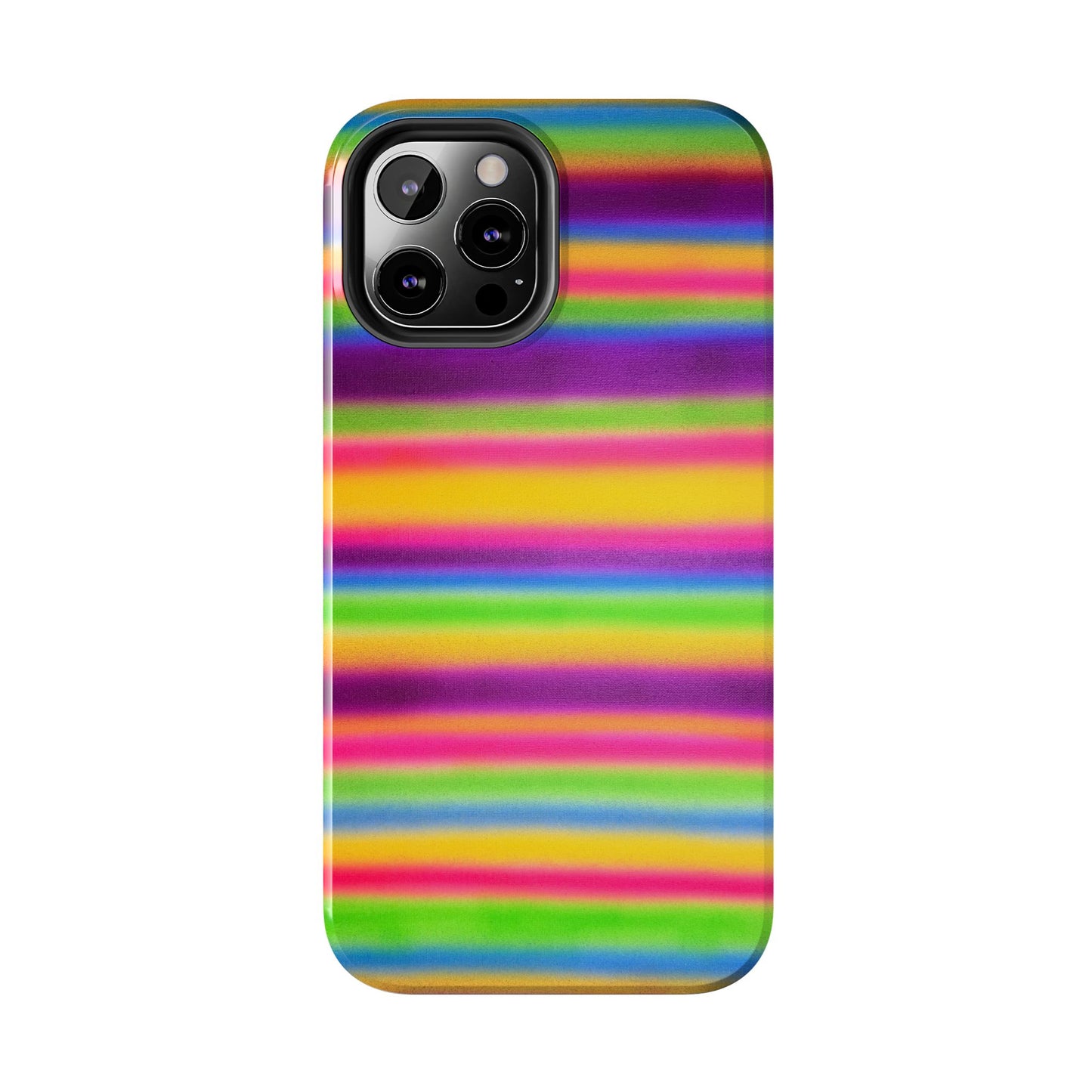 "colorful stripes" airbrush iPhone case