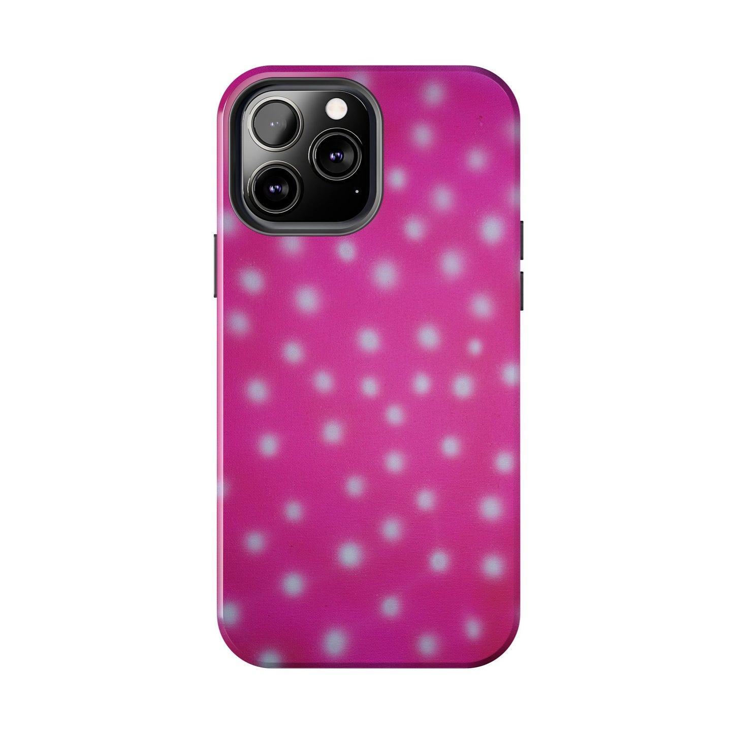 "bubblegum polka dot" airbrush iPhone case