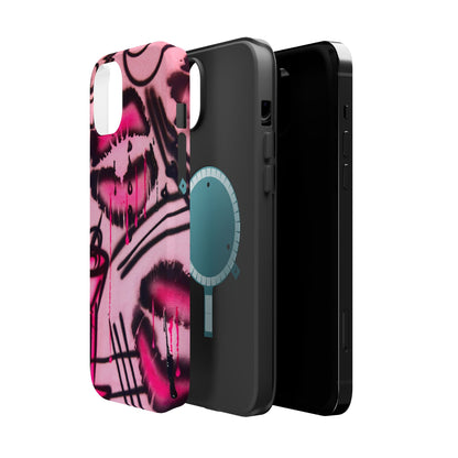 MagSafe "glossy pout" airbrush iPhone case