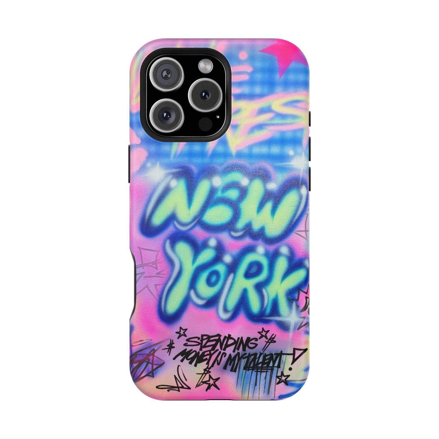 magsafe "spending $$ is my talent" airbrush iPhone case