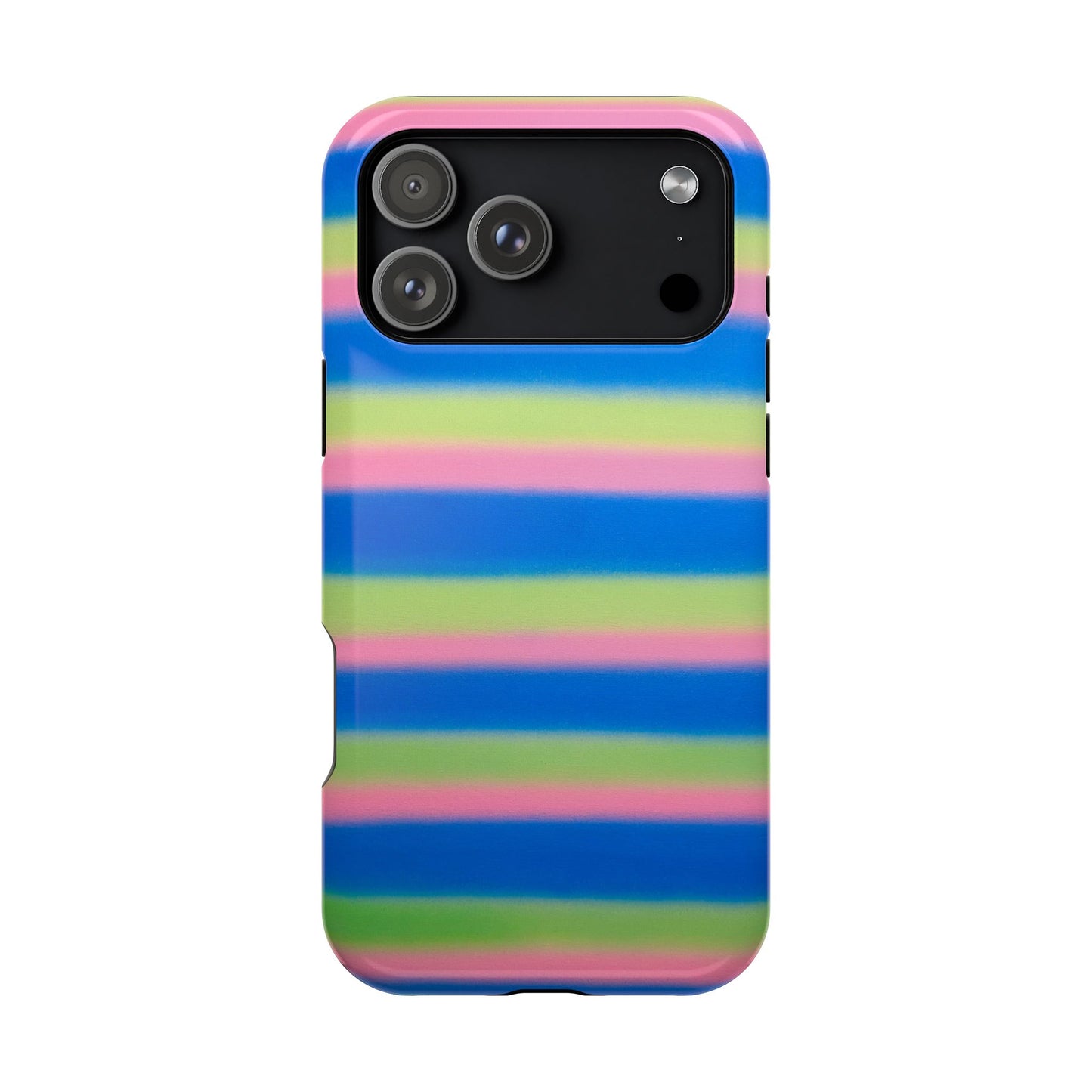 MagSafe "sherbet stripes" airbrush iPhone case