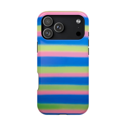 MagSafe "sherbet stripes" airbrush iPhone case