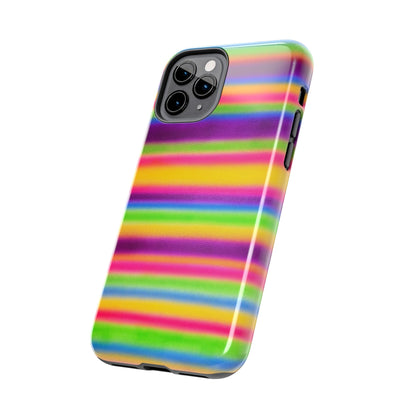 "colorful stripes" airbrush iPhone case