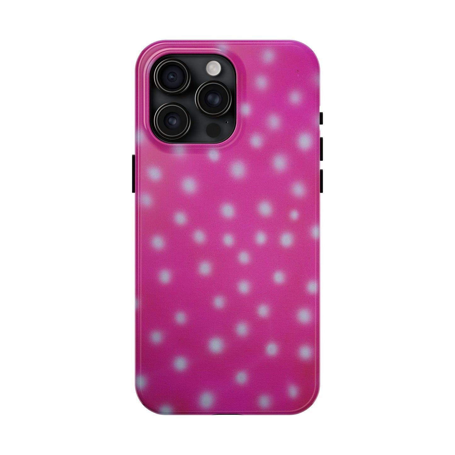 "bubblegum polka dot" airbrush iPhone case