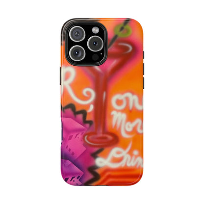 "one more drink!" airbrush iPhone case
