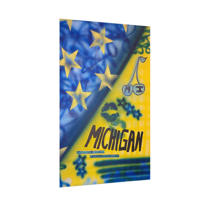 "ann arbor, michigan" airbrush rolled print