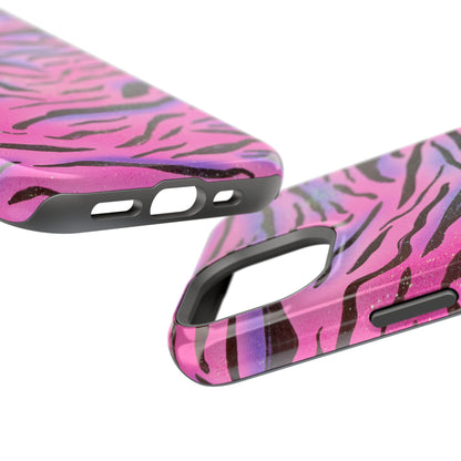 MagSafe "glitter zebra" airbrush iPhone case