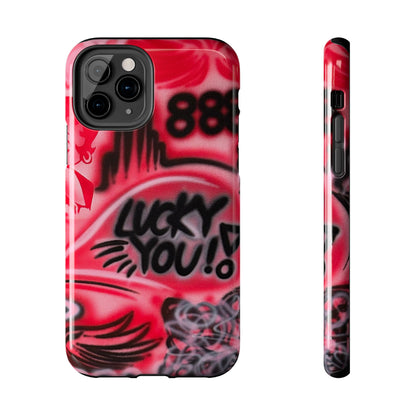 "LUCKY YOU! PT. 2" airbrush iPhone case