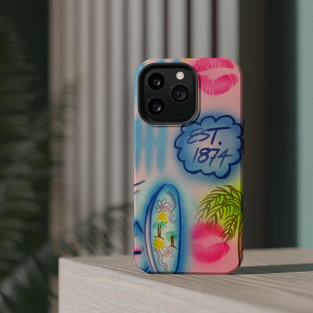 MagSafe "in the wave" airbrush iPhone case