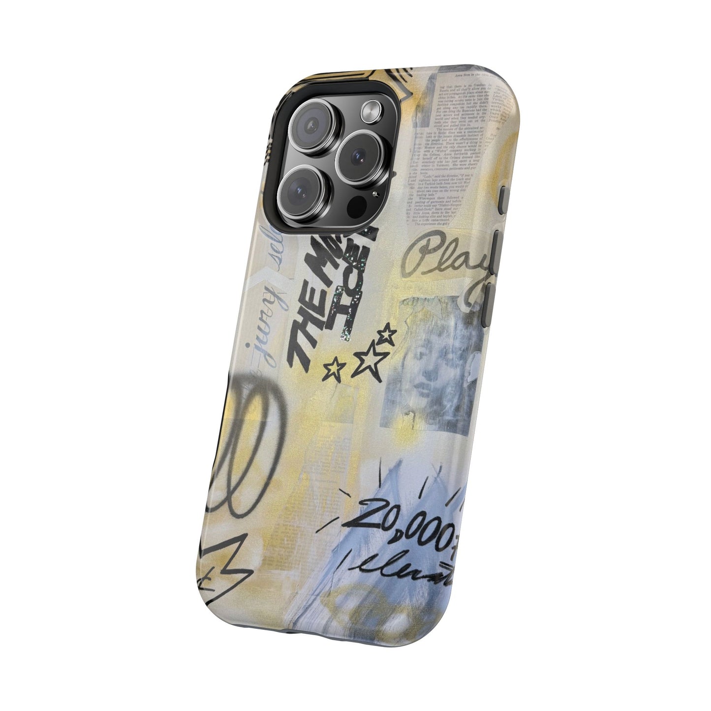 MagSafe "golden glacier" airbrush iPhone case