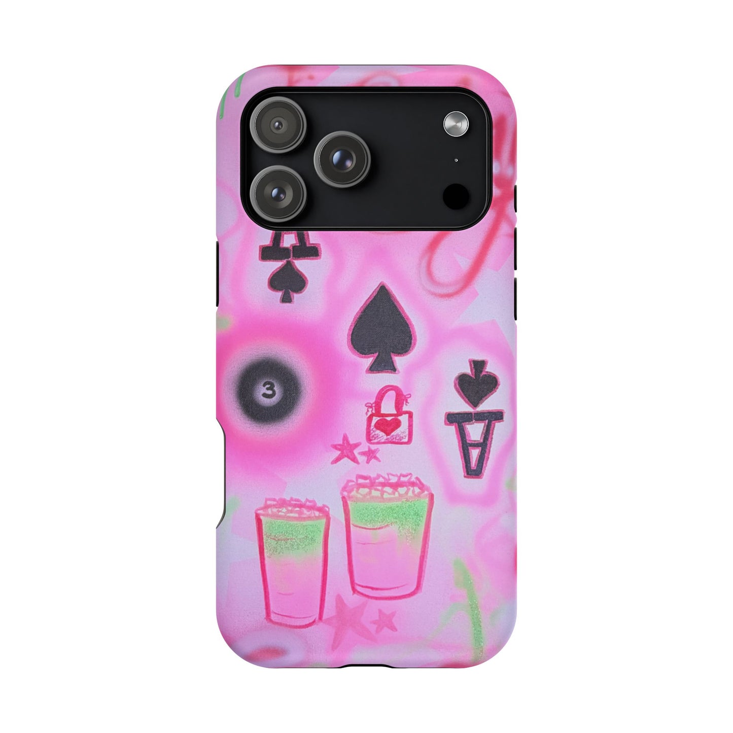 MagSafe "lucky ace" airbrush iPhone case