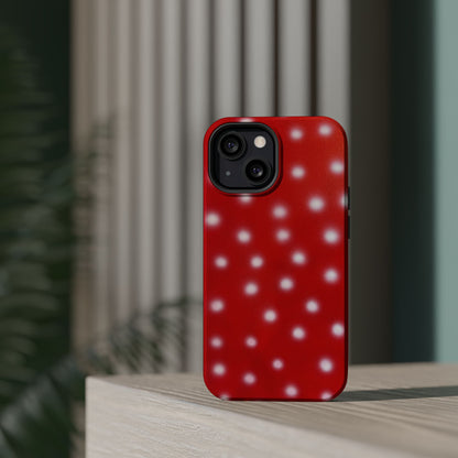 MagSafe "cherry crush polka dot" airbrush iPhone case