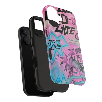 "avant le ski" airbrush iPhone case