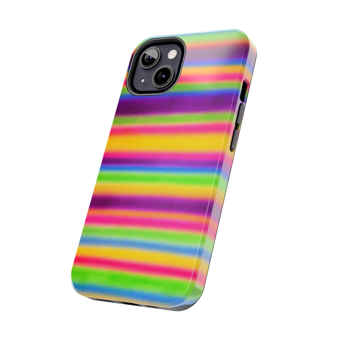 "colorful stripes" airbrush iPhone case
