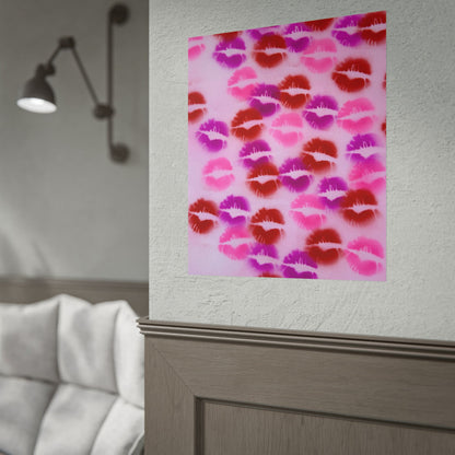 "mwah!" airbrush rolled print