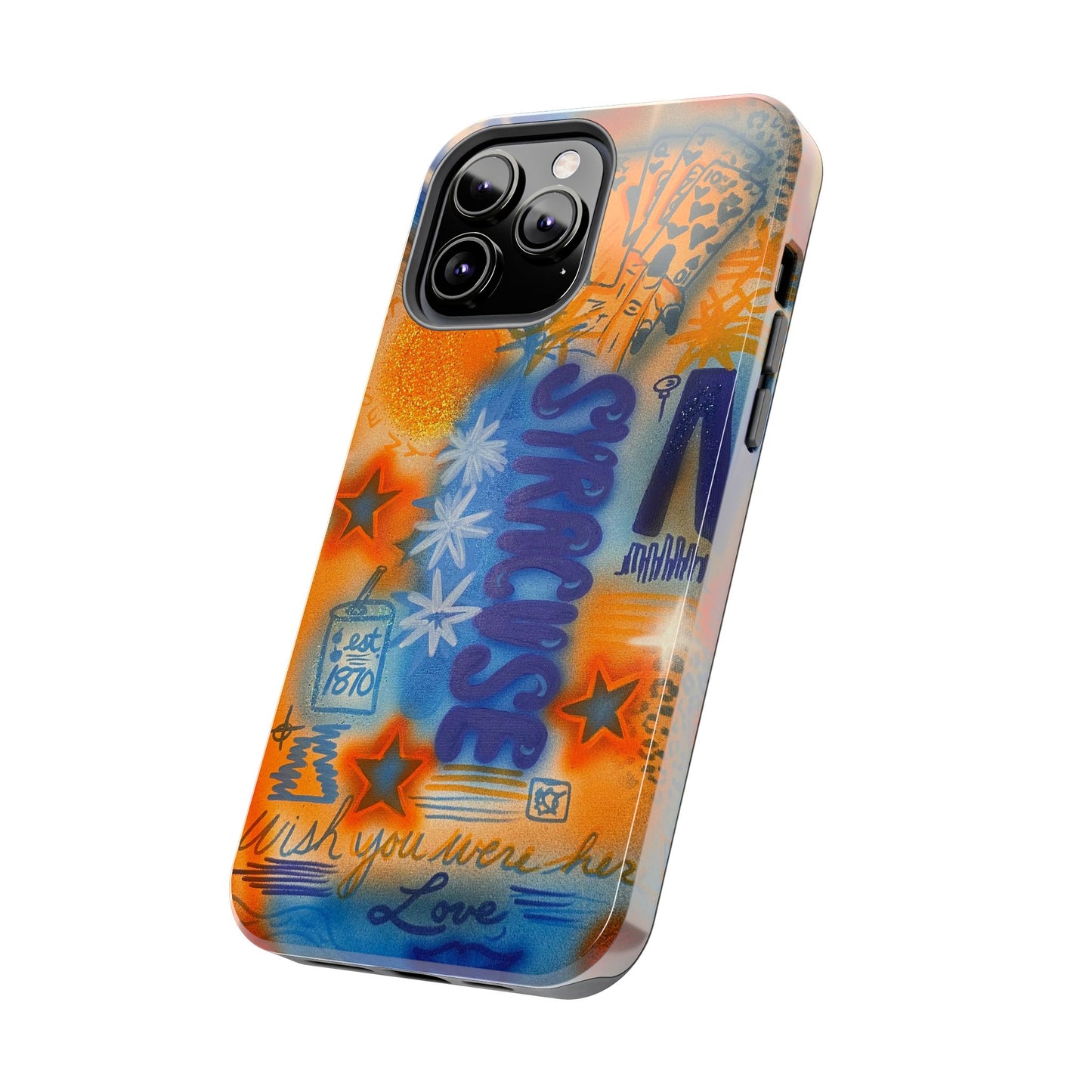 "syracuse" airbrush iPhone case
