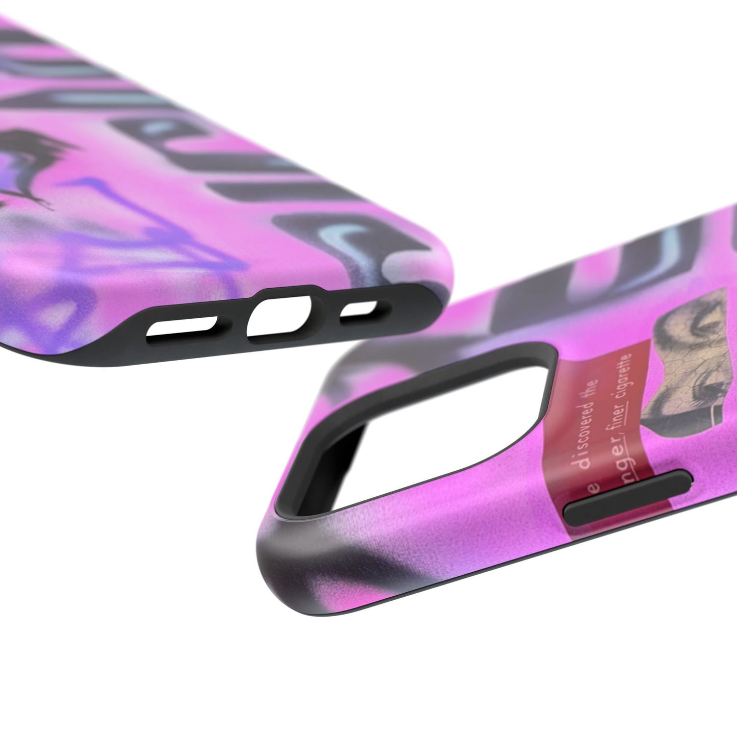 MagSafe "purple princess" airbrush iPhone case