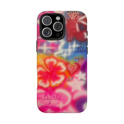 "luck and luv" airbrush iPhone case