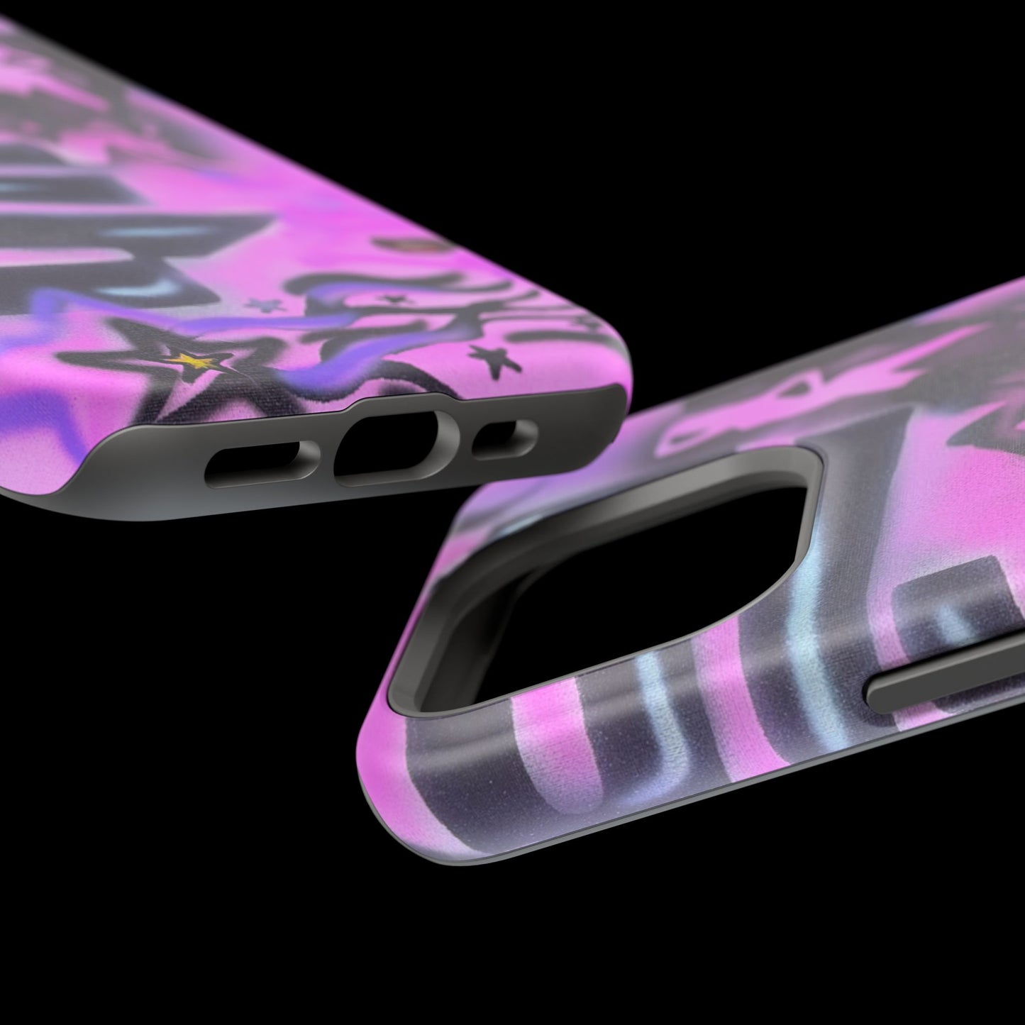 MagSafe "neon nights" airbrush iPhone case