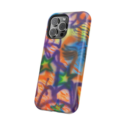 MagSafe "streetwear angel" airbrush iPhone case