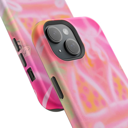 MagSafe "yellow polka dot bikini" airbrush iPhone case