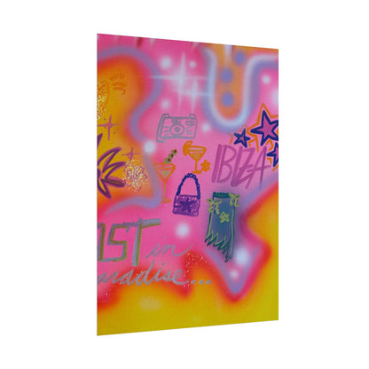 "ibiza" airbrush rolled print