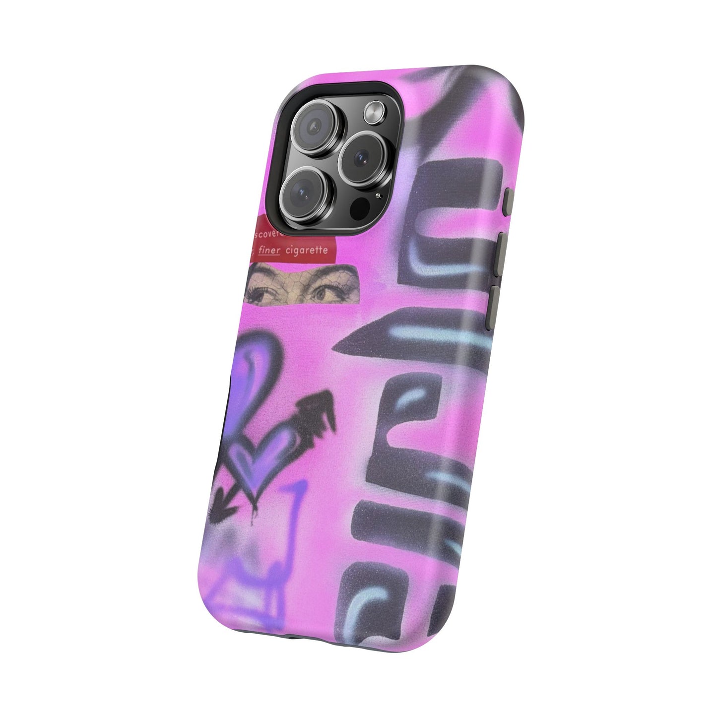 MagSafe "purple princess" airbrush iPhone case