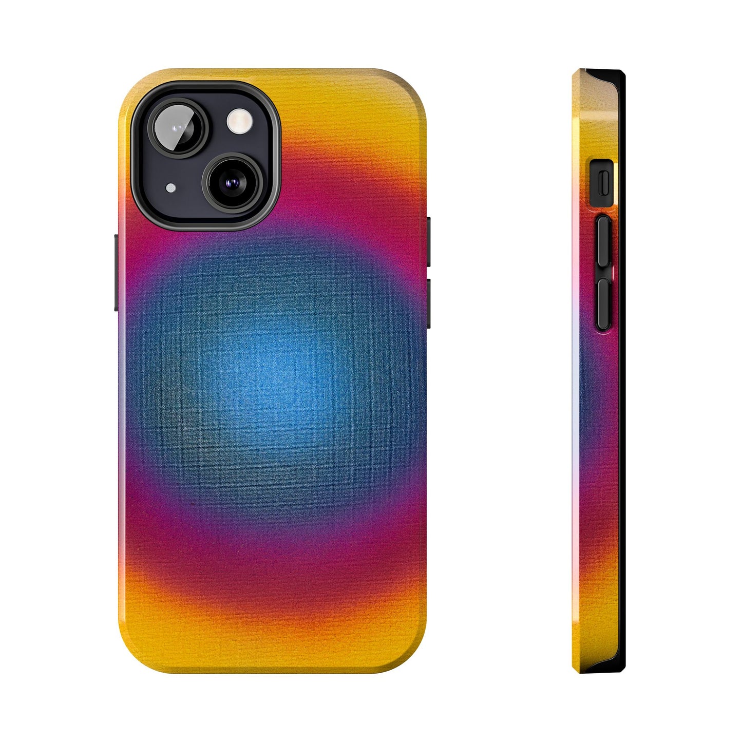 "blue raspberry aura" airbrush iPhone case