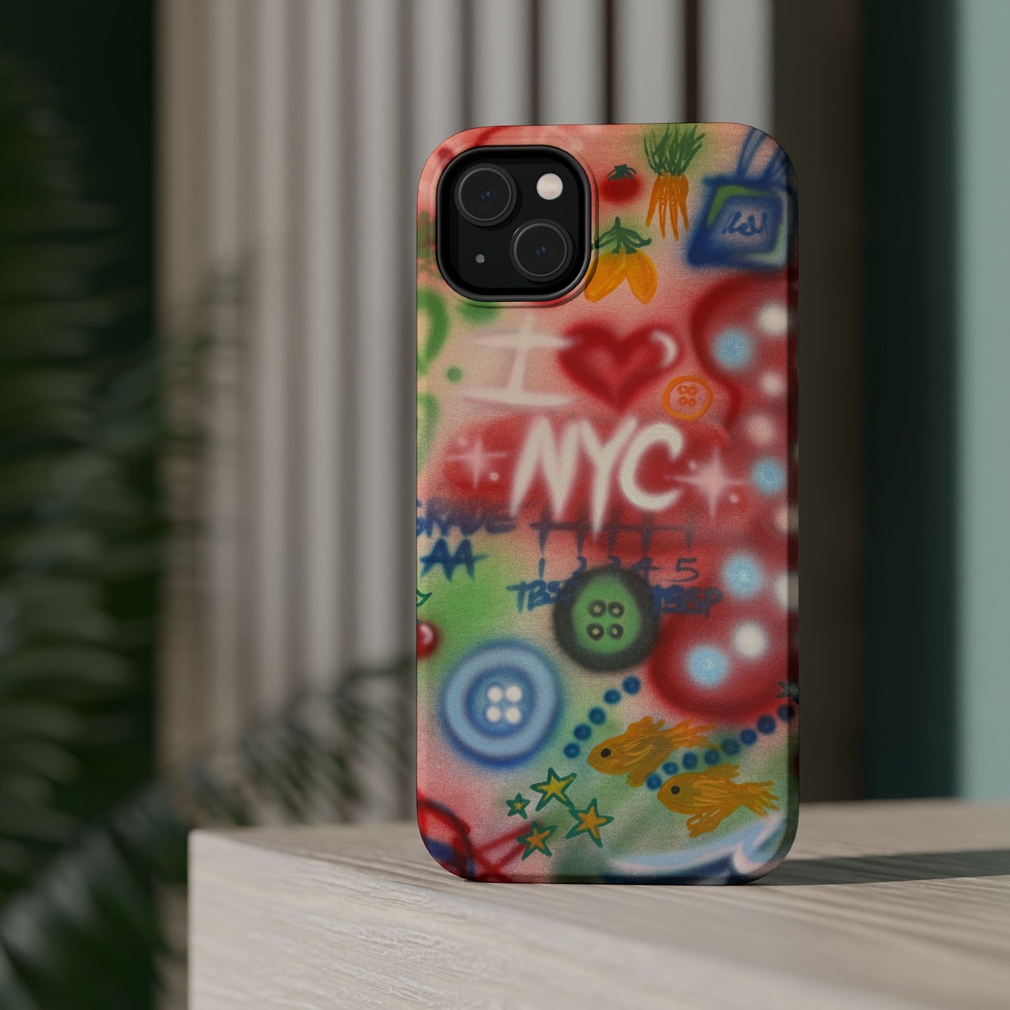 MagSafe "i <3 NYC" airbrush iPhone case